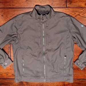 Kuhl Men's Double Kross Jacket #7247 Black Size XL Canvas Zip Front